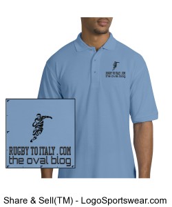 Rugby To Italy Silk Touch Polo Shirt Design Zoom